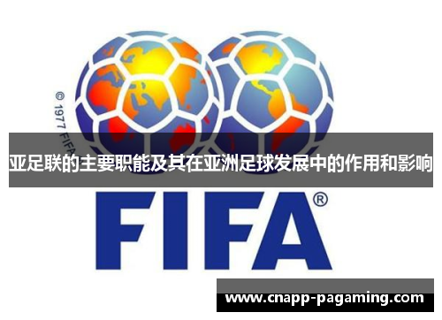 亚足联的主要职能及其在亚洲足球发展中的作用和影响