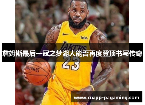 詹姆斯最后一冠之梦湖人能否再度登顶书写传奇